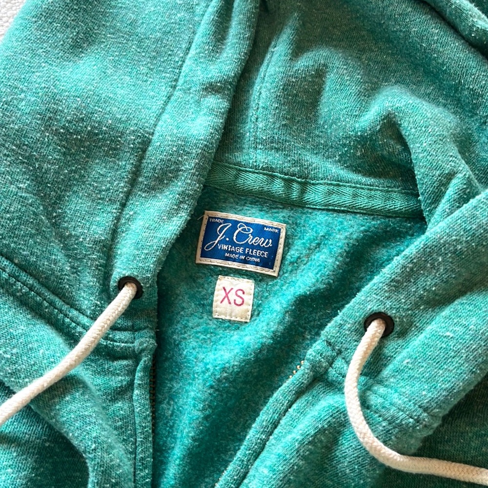 Super soft J Crew zip hoodie with pockets